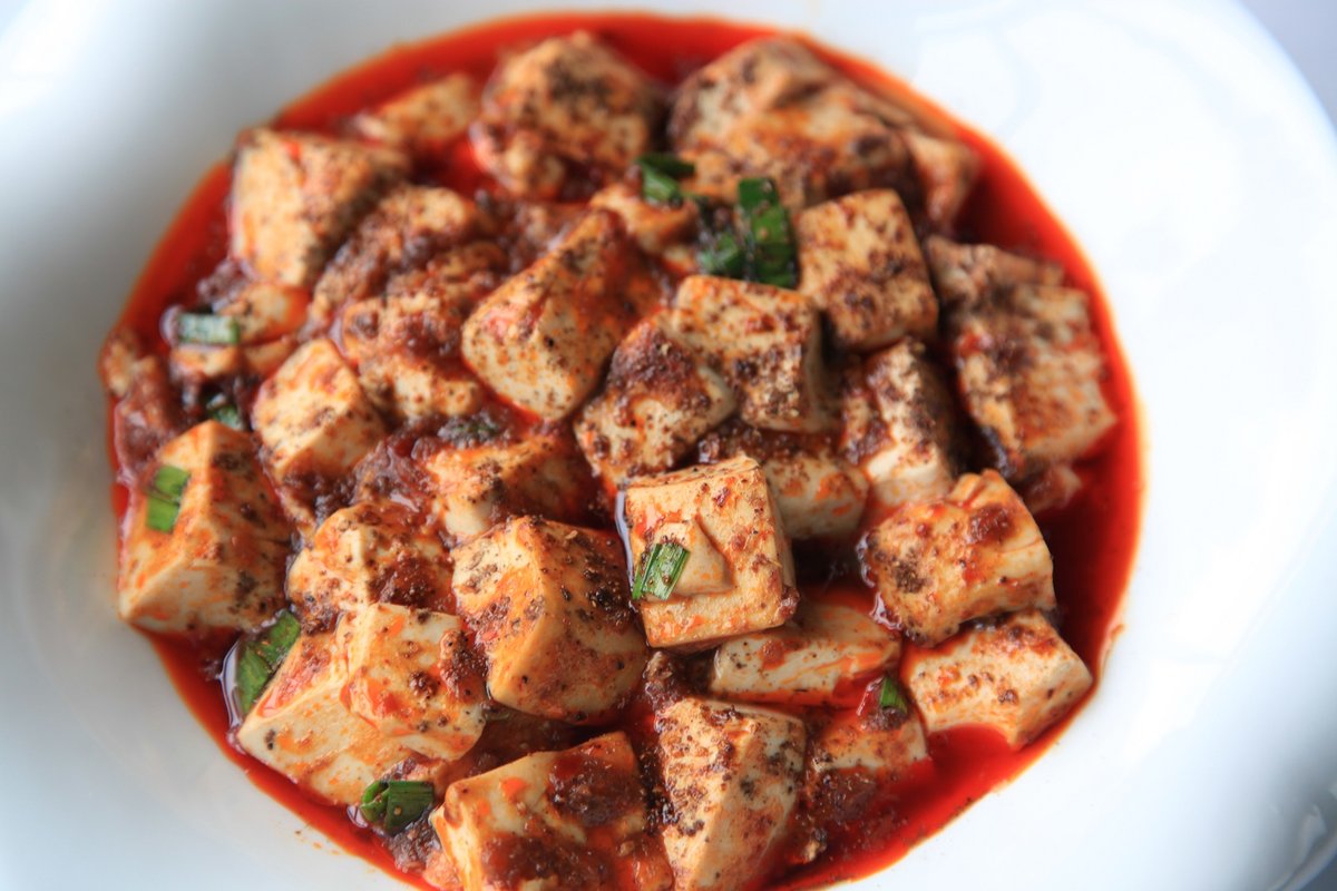 Authentic Sichuan Mapo Tofu with ground pork