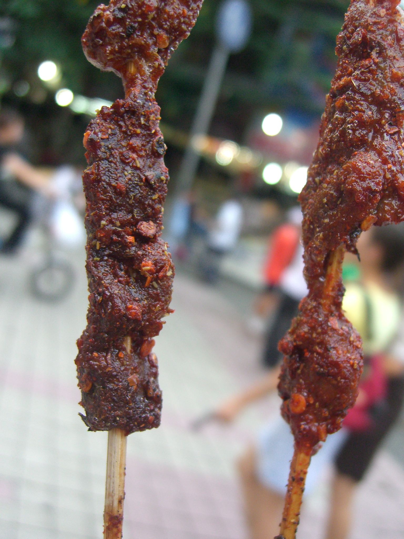 Xinjiang lamb skewers with cumin and chili