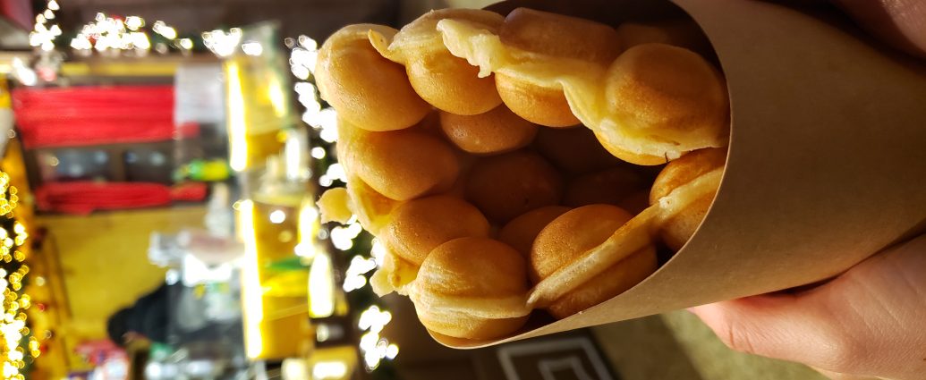 Hong Kong egg waffle bubble waffle golden and crispy