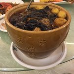 Fujian Buddha Jumps Over the Wall soup with abalone and seafood in clay pot