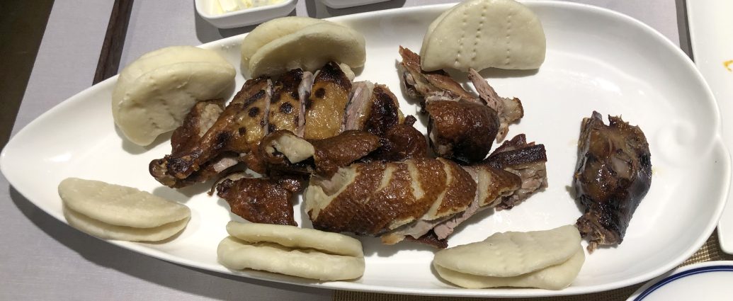 Tea-smoked Sichuan Zhang Cha Duck served at a Chinese restaurant