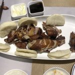 Tea-smoked Sichuan Zhang Cha Duck served at a Chinese restaurant